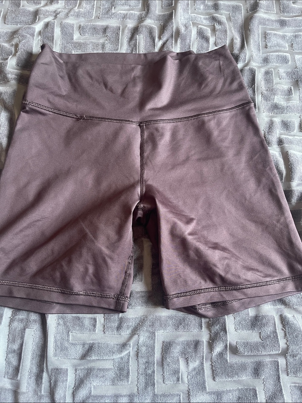 aerie High-Rise Bike Shorts in Mauve